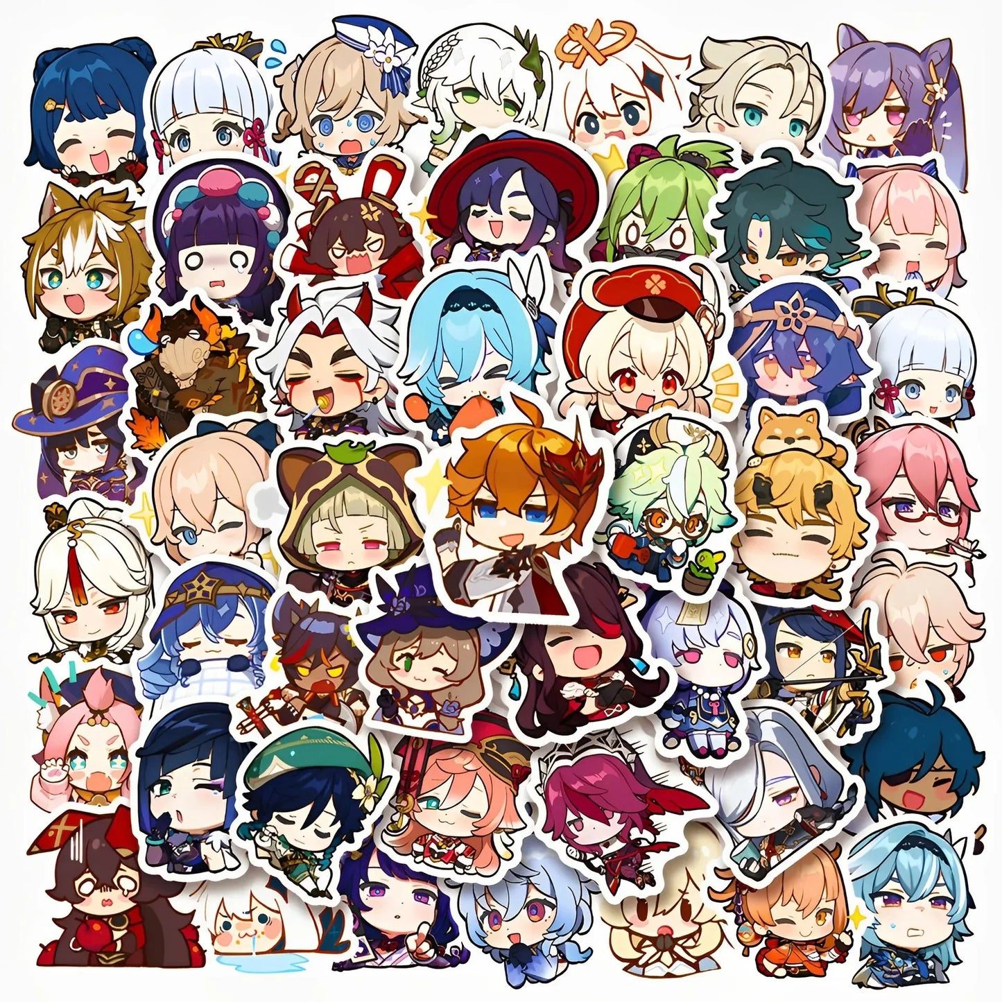 Autocollants Chibi 10 pièces